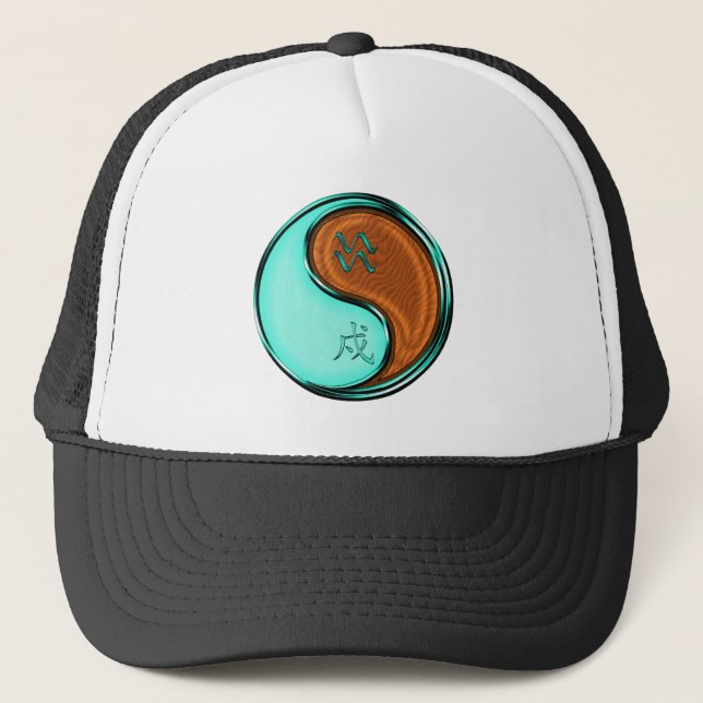 Aquarius & Wood Dog Trucker Hat (Front)