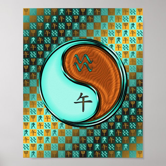 Aquarius & Wood Horse Poster (Front)