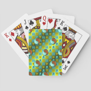 Aquarius & Wood Monkey Playing Cards