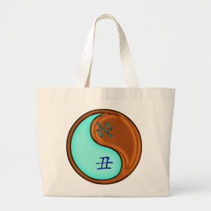 Aquarius & Wood Ox Large Tote Bag