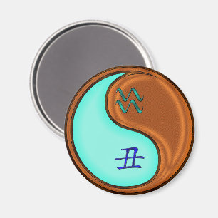 Aquarius & Wood Ox Magnet