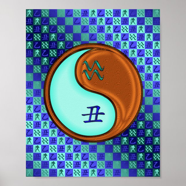 Aquarius & Wood Ox Poster (Front)