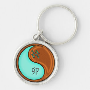 Aquarius & Wood Rabbit Key Ring