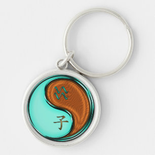 Aquarius & Wood Rat Key Ring