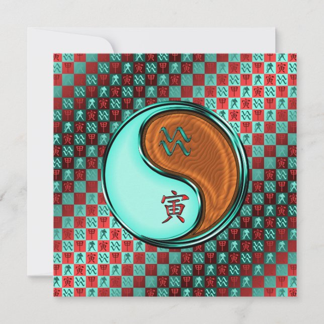 Aquarius & Wood Tiger Card (Front)