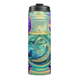 Aquarius Zodiac Astrological Thermal Tumbler