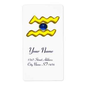 AQUARIUS ZODIAC BIRTHDAY Blue Sapphire