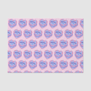 Aquarius Zodiac Coquette Heart Birthday Cake Tissue Paper