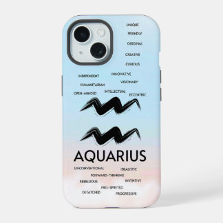 Aquarius Zodiac Horoscope Traits Girls iPhone 15 Case