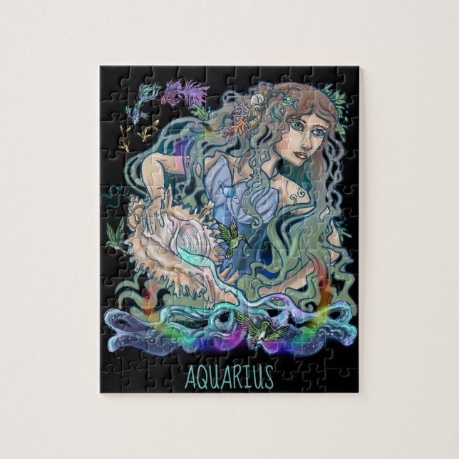 Aquarius Zodiac Jigsaw Puzzle (Vertical)