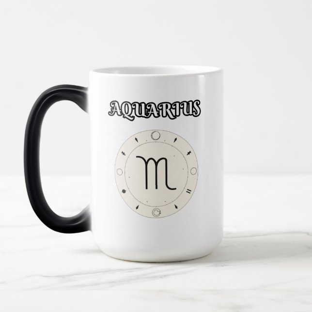aquarius zodiac magic mug (Left)