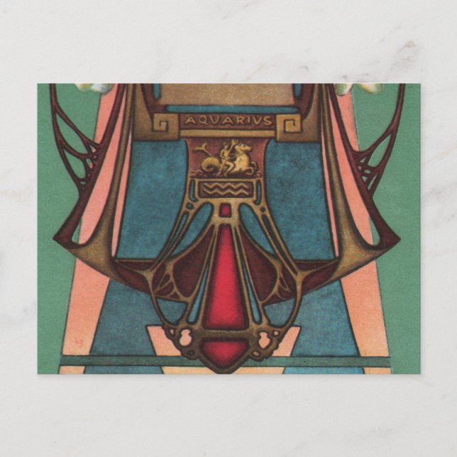 Aquarius Zodiac Postcard (Front)