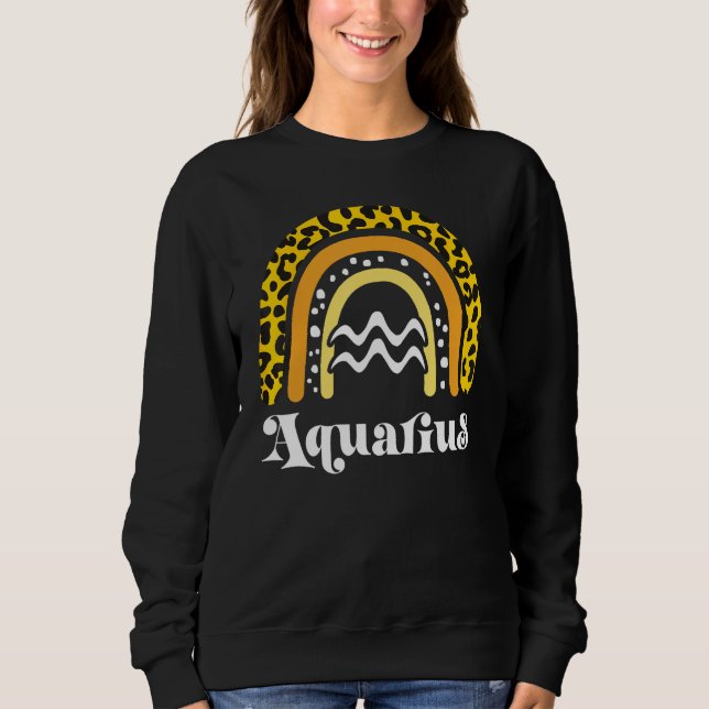 Aquarius Zodiac Sign_4 Sweatshirt (Front)