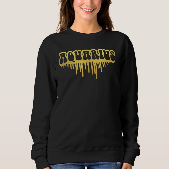 Aquarius Zodiac Sign_5 Sweatshirt (Front)