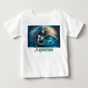 Aquarius Zodiac Sign Baby T-Shirt