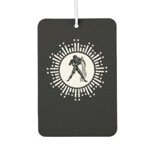 Aquarius Zodiac Sign Cosmic Starburst Design Car Air Freshener