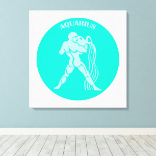 Aquarius, Zodiac Sign, Horoscope, Astrology Canvas Print