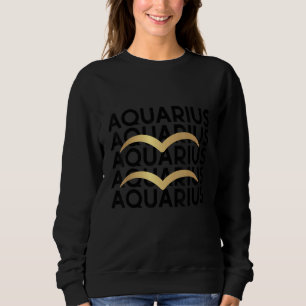 Aquarius Zodiac Sign Horoscope Symbol Astrological Sweatshirt
