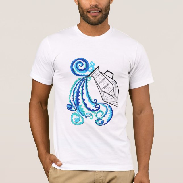 Aquarius Zodiac Sign Men's Shirt (Front)