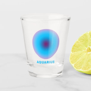 Aquarius Zodiac Sign  Shot Glass