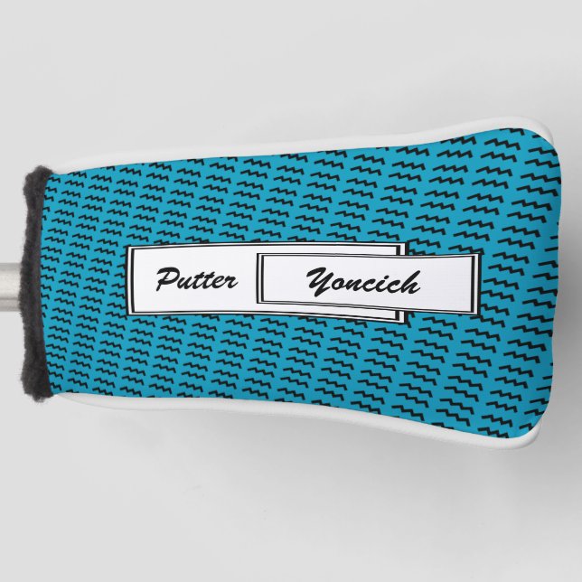 Aquarius Zodiac Symbol Standard by Kenneth Yoncich Golf Head Cover (Front)