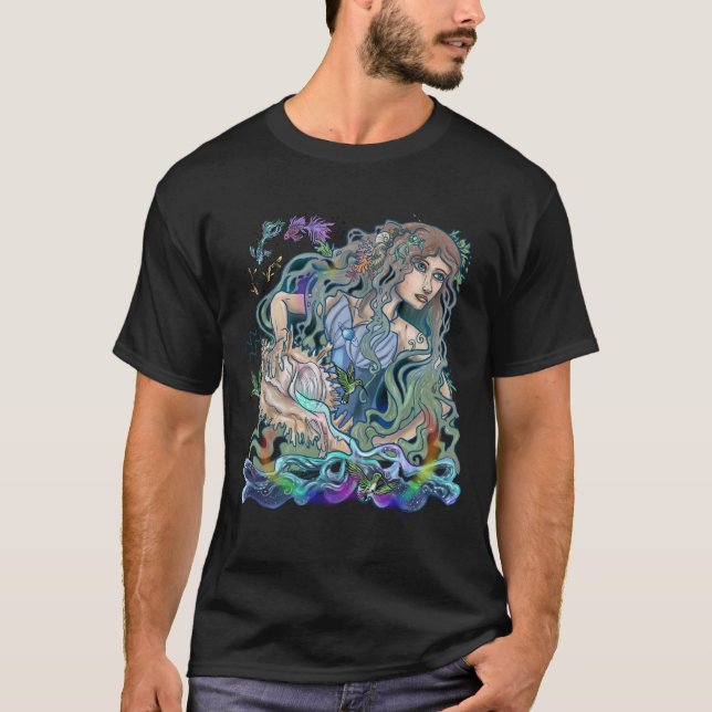 Aquarius Zodiac T-Shirt (Front)