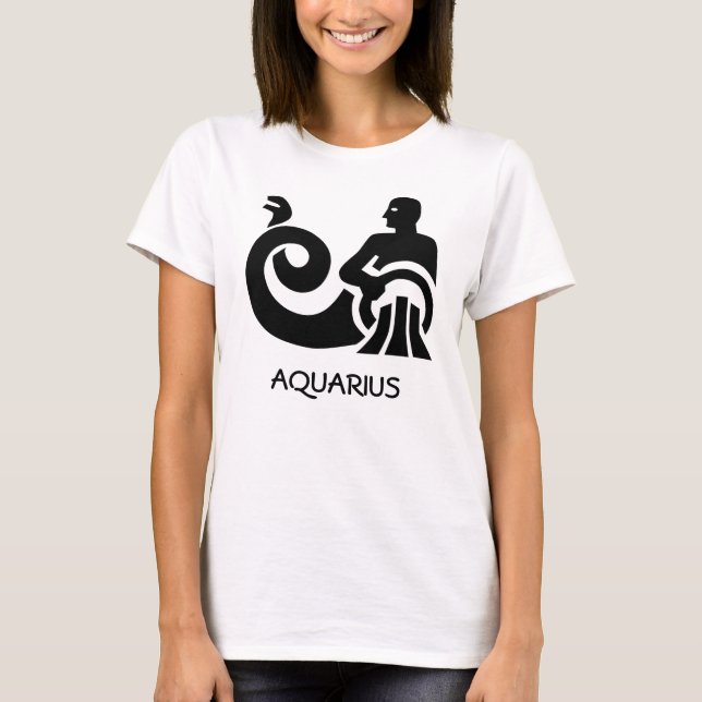 Aquarius Zodiac T-Shirt (Front)