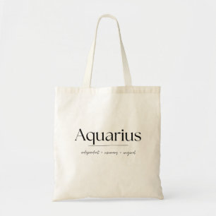 Aquarius Zodiac Tote Bag