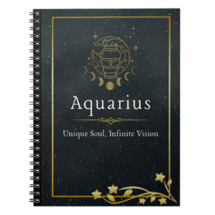 Aquarius Zodiac – Unique Soul, Infinite Vision Notebook