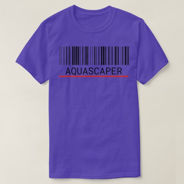 Aquascaper Barcode T-Shirt (Design Front)