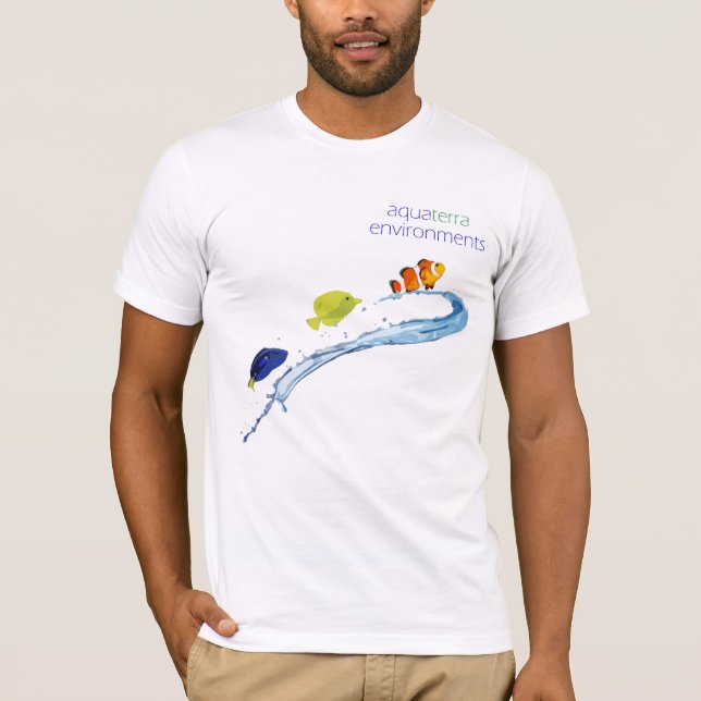 AquaTerra Environments Staff Shirt Stylised Fish (Front)
