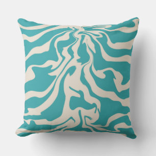 Aquatic Abstract Cushion