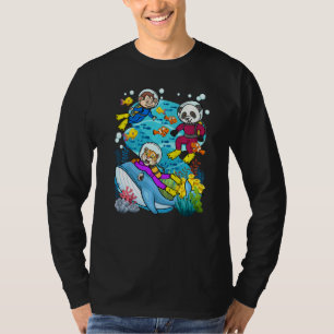 Aquatic Animals And Ocean Themed Scuba Diver Anima T-Shirt