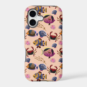 Aquatic animals pattern ocean underwater life 10