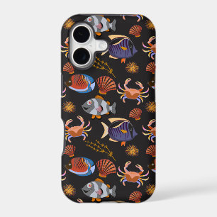 Aquatic animals pattern ocean underwater life 11