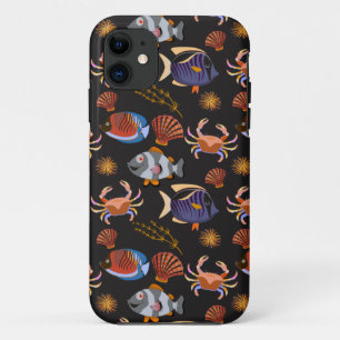 Aquatic animals pattern   ocean underwater life 11 Case-Mate iPhone case