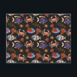 Aquatic animals pattern | ocean underwater life 11 postcard<br><div class="desc">Colourful aquatic animals pattern, perfect for sea life lovers who love underwater life and aquatic creatures who live under the sea like fish, jellyfish, starfish, sharks, whales, turtles, seahorse, algae, coral, and shells, it can be also given as a birthday gift to your best friend, boyfriend, or girlfriend who also...</div>