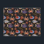 Aquatic animals pattern | ocean underwater life 11 postcard<br><div class="desc">Colourful aquatic animals pattern, perfect for sea life lovers who love underwater life and aquatic creatures who live under the sea like fish, jellyfish, starfish, sharks, whales, turtles, seahorse, algae, coral, and shells, it can be also given as a birthday gift to your best friend, boyfriend, or girlfriend who also...</div>