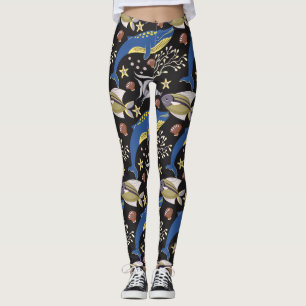 Aquatic animals pattern   ocean underwater life 17 leggings