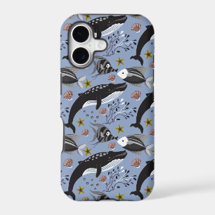 Aquatic animals pattern ocean underwater life 19
