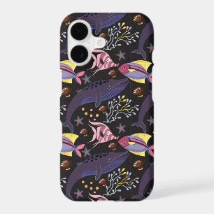 Aquatic animals pattern ocean underwater life 21