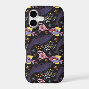 Aquatic animals pattern ocean underwater life 21