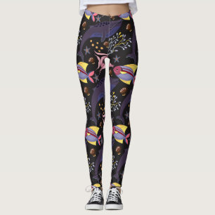 Aquatic animals pattern   ocean underwater life 21 leggings