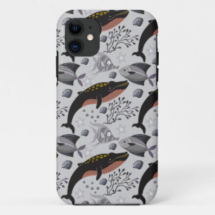 Aquatic animals pattern ocean underwater life 22 Case-Mate iPhone case