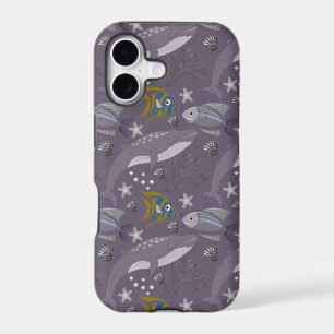 Aquatic animals pattern ocean underwater life 24