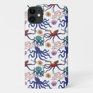 Aquatic animals pattern ocean underwater life 27 Case-Mate iPhone case