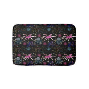 Aquatic animals pattern ocean underwater life 28 bath mat