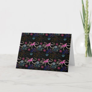 Aquatic animals pattern ocean underwater life 28 card