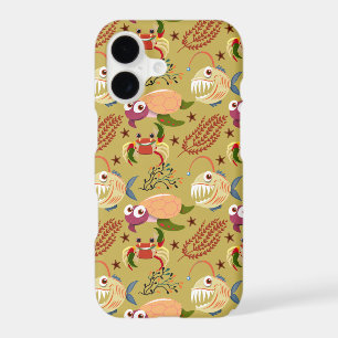 Aquatic animals pattern ocean underwater life 31
