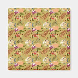Aquatic animals pattern ocean underwater life 31 magnet